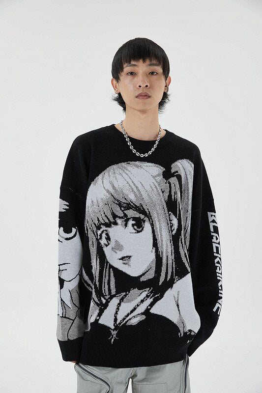 Anime Girl Knitted Sweater