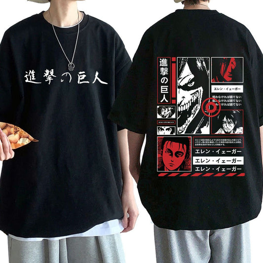 Japan Anime Attack on Titan T Shirt Men Shingeki No Kyojin E