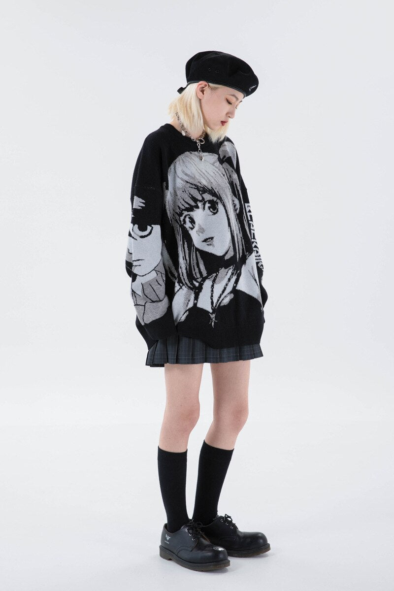 Anime Girl Knitted Sweater
